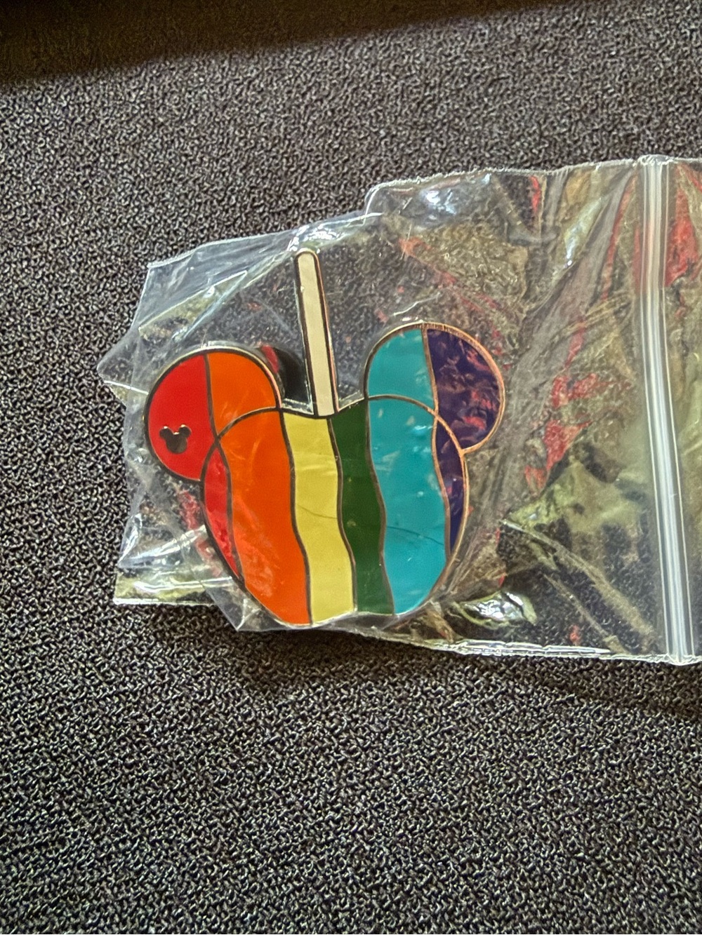 Disney Mickey Mouse PRIDE Caramel Apple Trading Pin